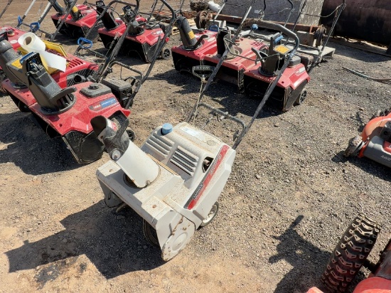 White Snow Thrower