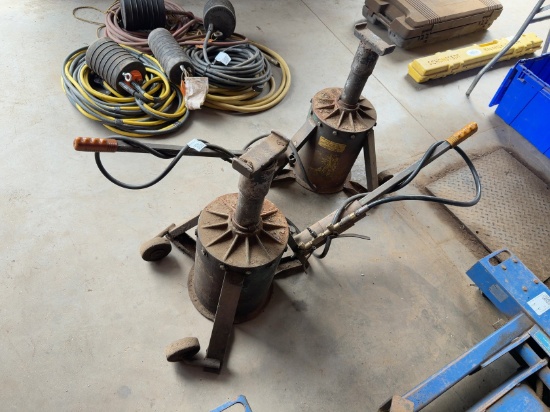 (2) Air Powered Rolling Jacks