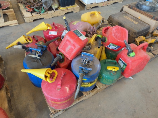 Quantity Of Assorted Gas Cans