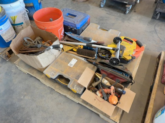 Assorted Tools And Tape Measures