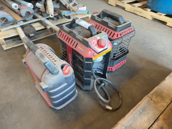 (3) PROPANE POWERED HEATERS