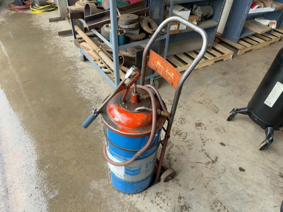 ROLLING OIL CART WITH PUMP