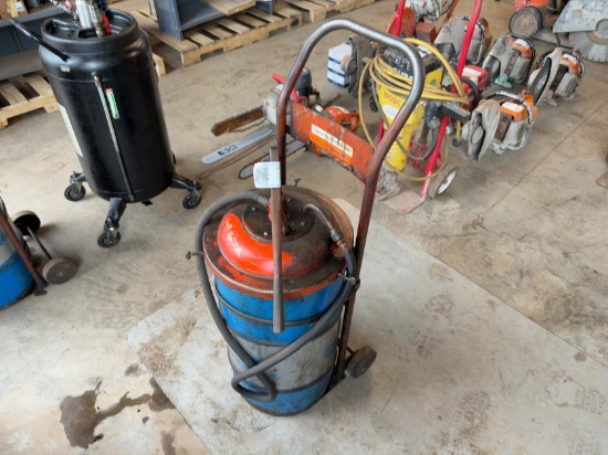Rolling Oil Cart With Pump
