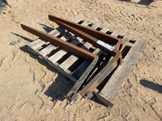 (3) 48" Skid Steer Forks