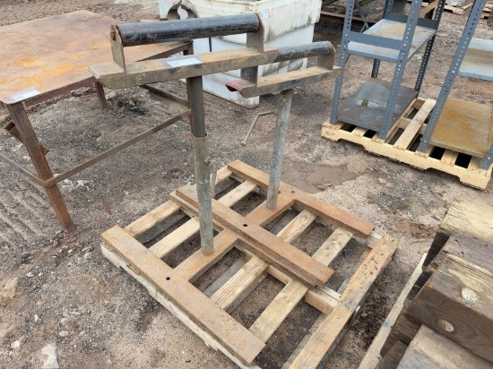 (2) Heavy Duty Adjustable Steel Rollers