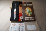 Case Boot Hunter knife with sheath and gaiter. New in box.