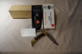 Case P197-55P Folding knife with sheath. SHARK TOOTH. New in box.