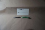 Case Small Green Toothpick Knife.  USED.