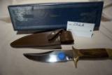 Smith and Wesson Hunting Knife with Sheath in Box.