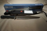 Trail Master Cold Steel 'bowie' Knife with Sheath and Box.