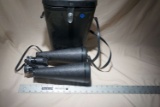 Tasco 12x80 Binoculars with Case. *Right Optic is Broken at Connection point.