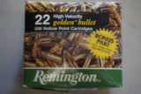 4 Boxes Remington Golden Bullet 22 LR Hollow Points - 4 full and 1 half - ATG