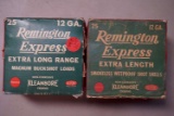 2-Vintage boxes of Remington Express 12 ga. shells,