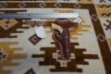 American West Cap Gun w/ Brown Leather Belt and Holster