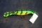 Big perch colored jointed musky lure