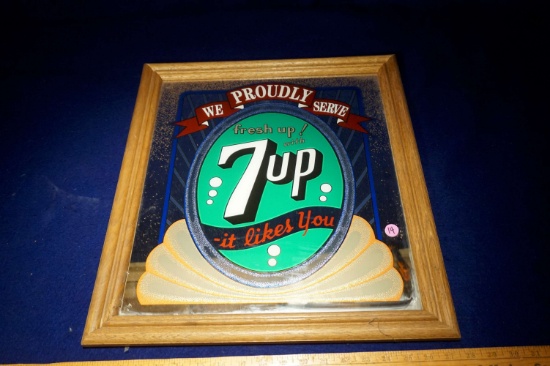 We Proudly Serve 7up Mirror