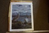 C. Thompson Prints: Historic Wings & Prospector, Ocean Prints