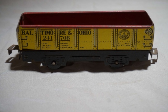 Marx Baltimore & Ohio Open Car 241708 O Scale