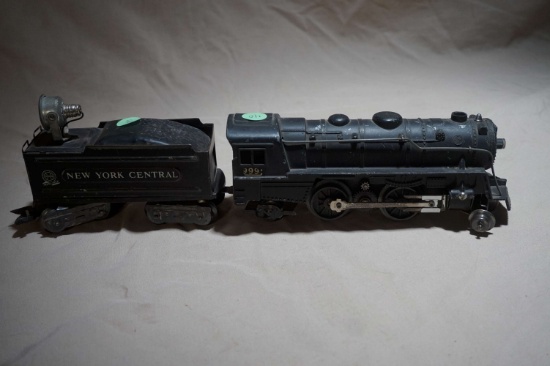 Marx 999 Steam Locomotive w/ NY Central Coal Tender O Scale