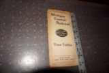 Michigan Central Railroad Time Tables