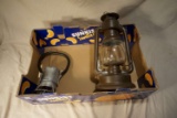 Adlake #31-C B.N.RR Battery Lamp with Brown Camp Comp. Kerosene lamp