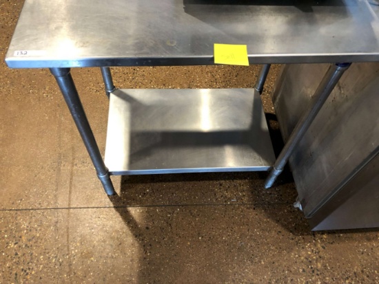 stainless steel prep table