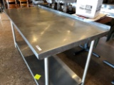 stainless steel prep table