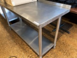 stainless steel prep table