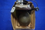 WWII Radio, Helmit, and Oil