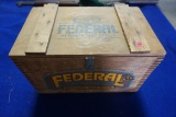 Federal High Power Shot Shells wooden crate