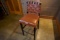 LEATHER WOVEN BAR STOOL