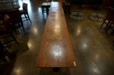24x180x42 SOLID WOOD TABLE