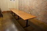 180x36 SOLID WOOD TABLE