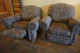 SET OF 2 OVERSIZED RECLINERS