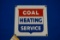 Coal Heating Service Porcelain Sign