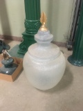 Glass Street lamp shade with finial