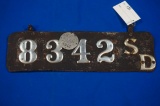 Leather South Dakota License Plate