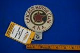 Chicago Motor Club AAA License Plate topper