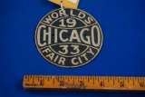 Chicago Worlds Fair City 1933 License Plate Topper
