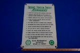 Service Station Safety Reminders Sign