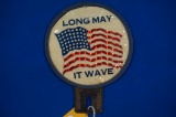 Long may it wave American Flag License Topper