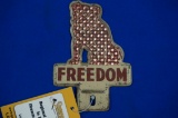 Freedom License Plate top