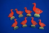 Red Goose Figurals w/wood bases