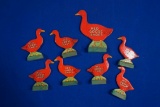 Red Goose Figurals w/wood bases