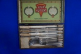 Set of 6 Keen Kutter Knives/Forks in original box