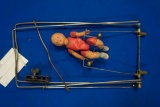 Tumbling Baby celluloid Toy Swing