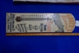 The O. F. Sauer Co., Richmond, VA Wooden Thermometer