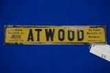 Atwood Ford metal sign.