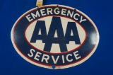 AAA Emergency Service porcelain sign