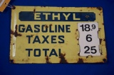 Ethyl Gasoline price sign
